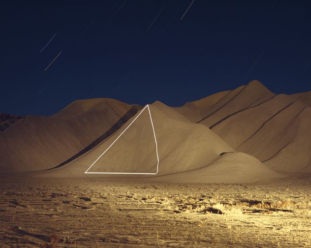 Jim Sanborn: Cainville, Utah — From the “The Topographic Projections and Implied Geometries” series (1995)