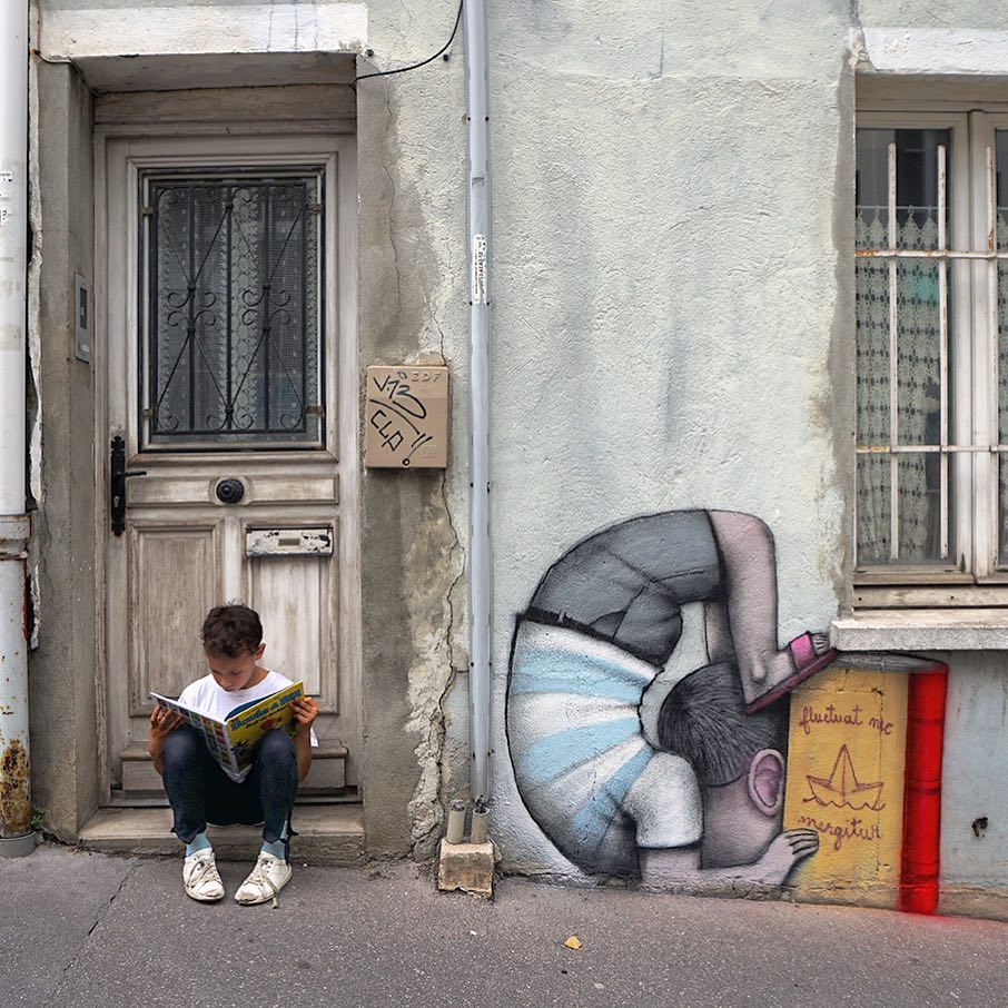 Seth Globepainter - Jaho on his doorstep, Butte aux cailles, Paris