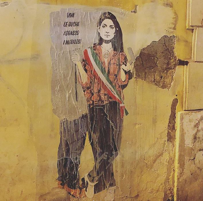 Virginia Raggi by Tvboy @ Rome, Italy