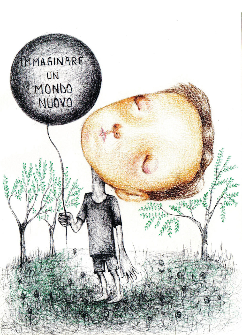 19- Immaginare un mondo nuovo- Laura Saddi, Disegna per un disegno, Sant'Arte 2018