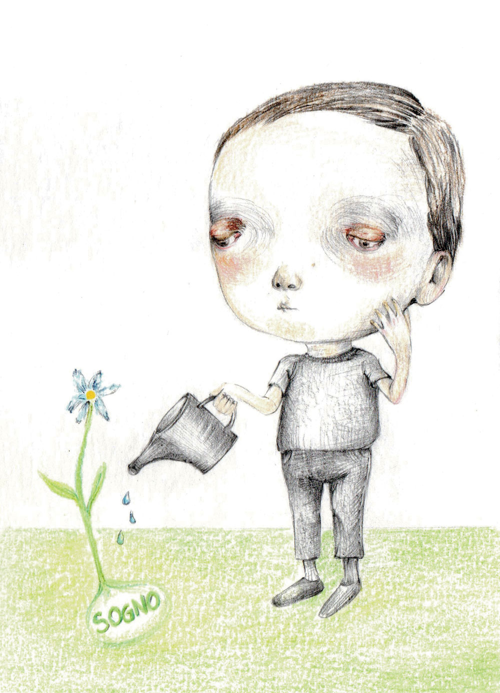 21- Innaffiare il sogno- Laura Saddi, Disegna per un disegno, Sant'Arte 2018