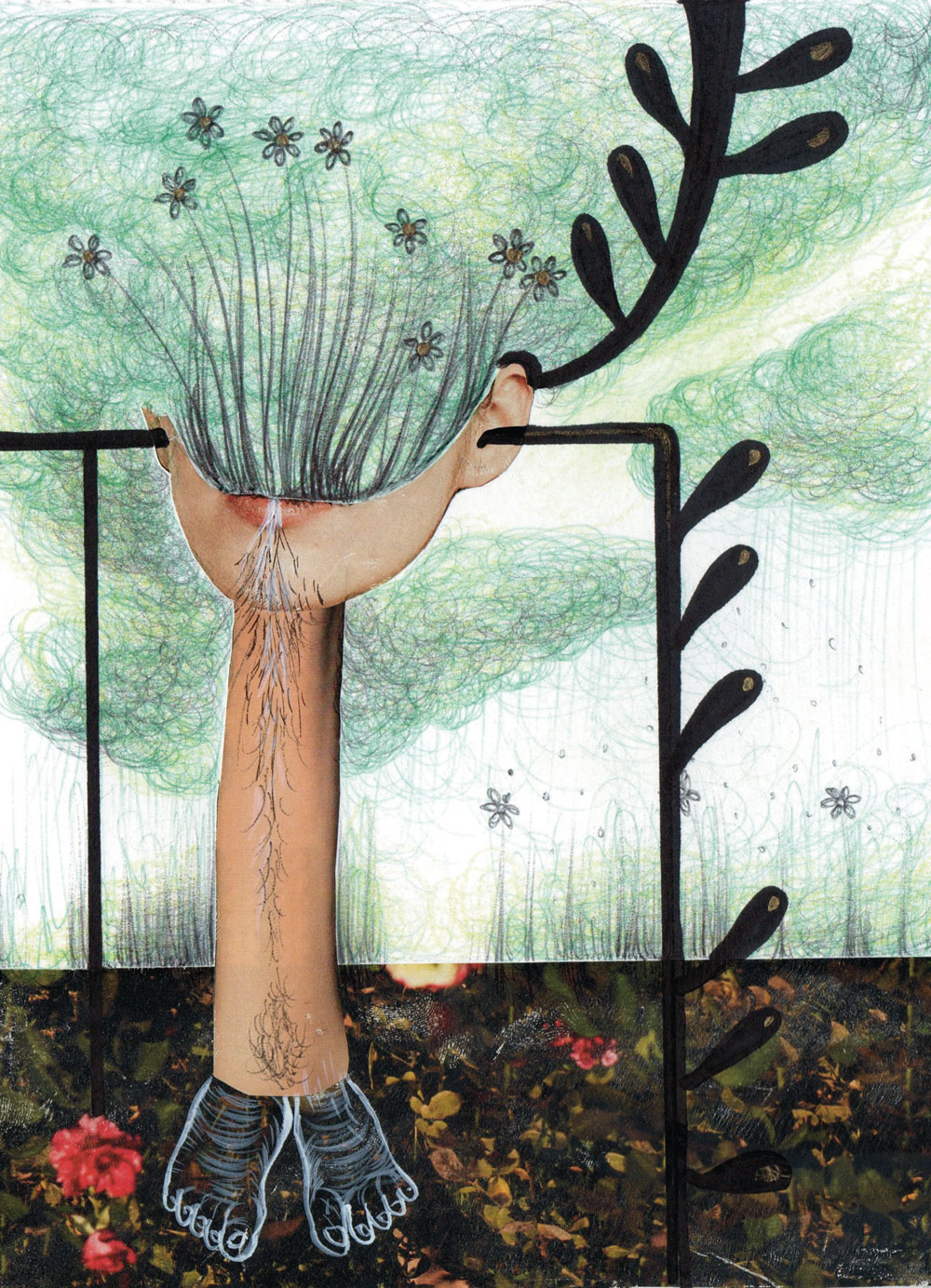 44- (I sogni decantano e poi esplodono) e mettono radici- Laura Saddi, Disegna per un disegno, Sant'Arte 2018