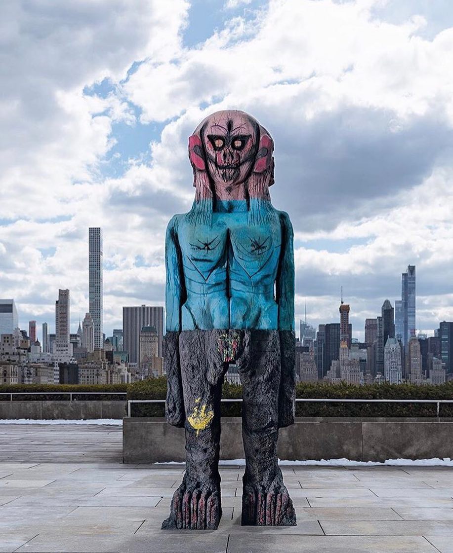 "We Come in Peace" by Huma Bhabha