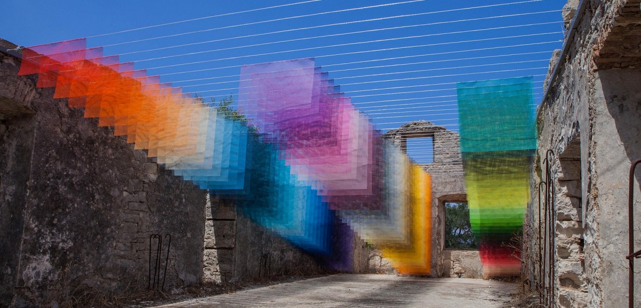 Installation in Old Stone House, Kagkatika for Paxos Contemporary Art Project (2018), all images courtesy of Quintessenz