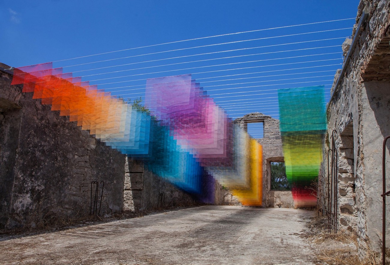 Installation in Old Stone House, Kagkatika for Paxos Contemporary Art Project (2018), all images courtesy of Quintessenz
