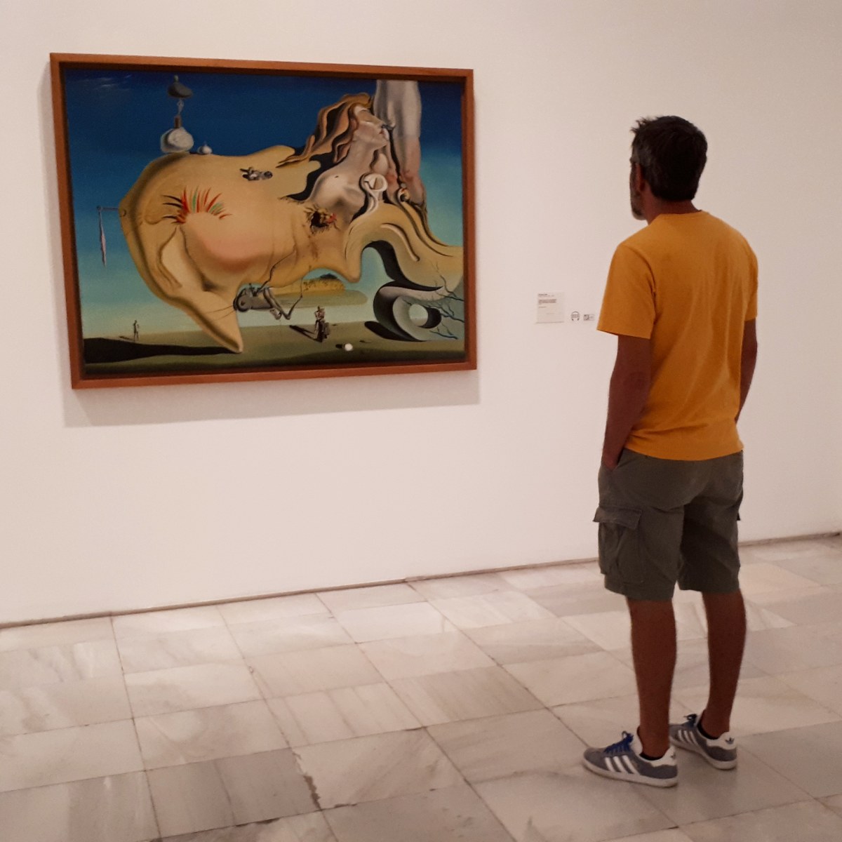 Museo Reina Sofia - Collezione permanente - Rostro del grand masturbador (1929) by Salvador Dalí