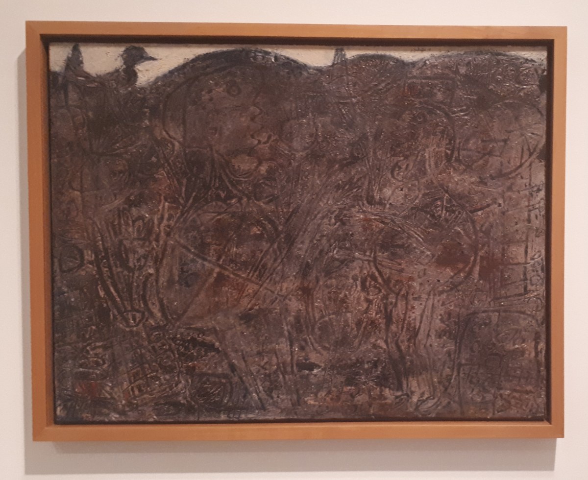 Museo Reina Sofia - Collezione permanente - Dialogue with birds (1949) di Jean Dubuffet