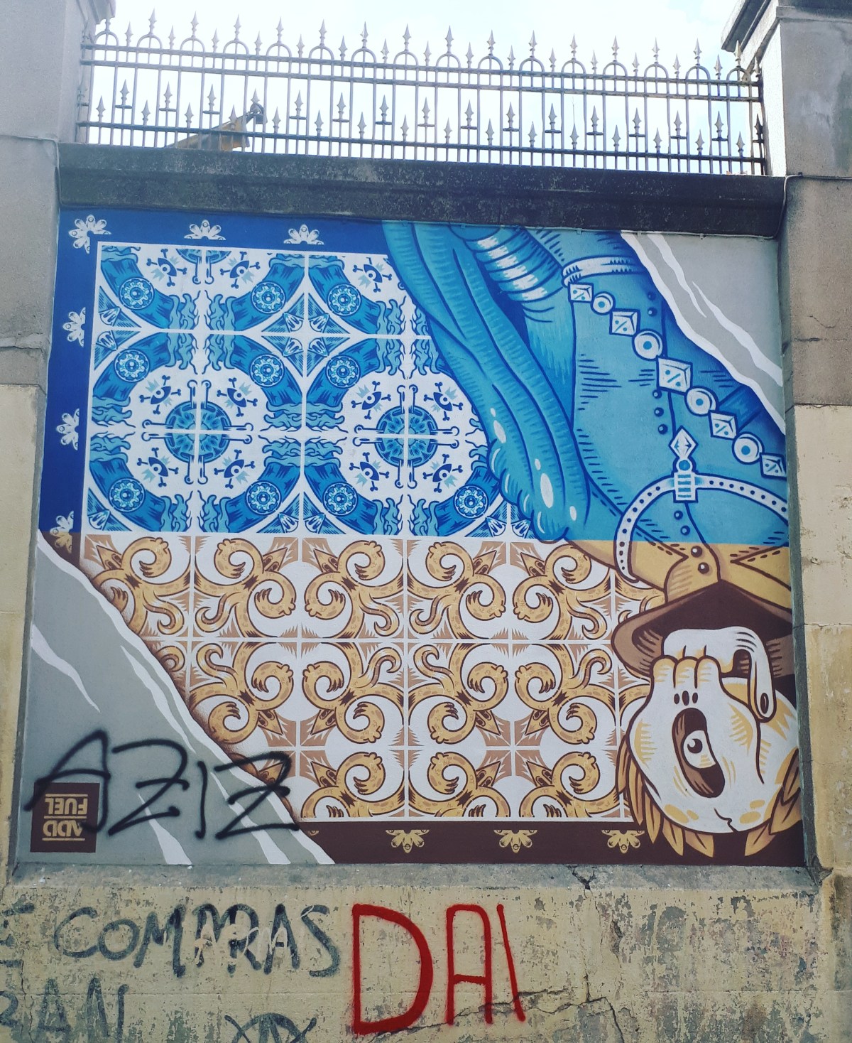 Street art: Add Fuel@ Lavapies, Madrid for Muros Tabacalera