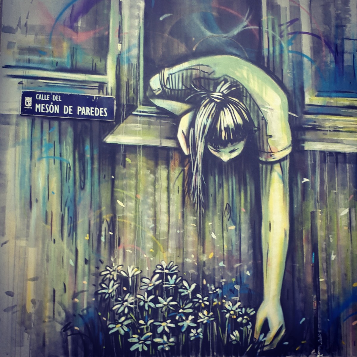 Street art: Alice Pasquini @ Lavapies, Madrid for Muros Tabacalera