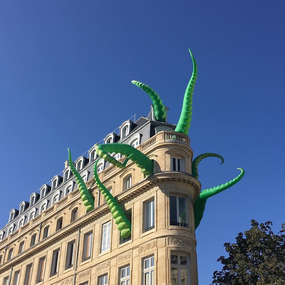 Art installation by Pete Hamilton & Filthy Luker in Bordeaux, France, for the Climax Festival