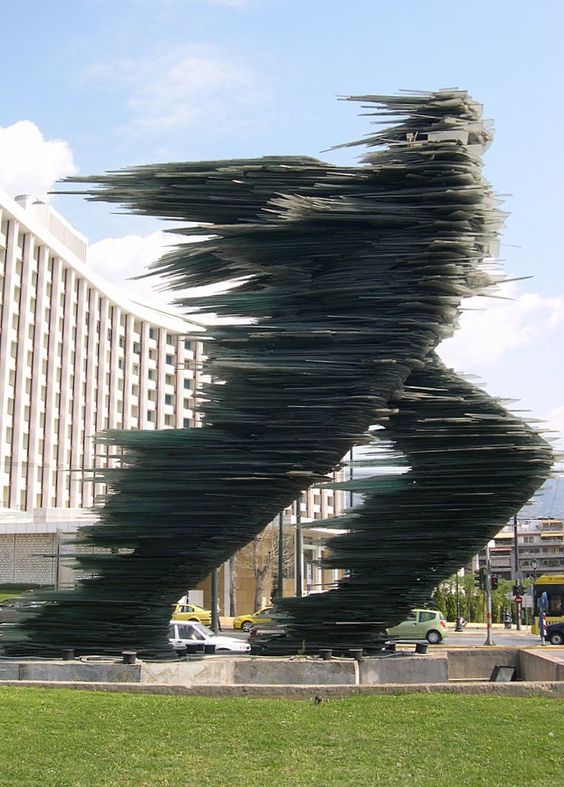 Dromeas (the runner) by Kostas Varotsos. Photo from Evangelismos in Athens