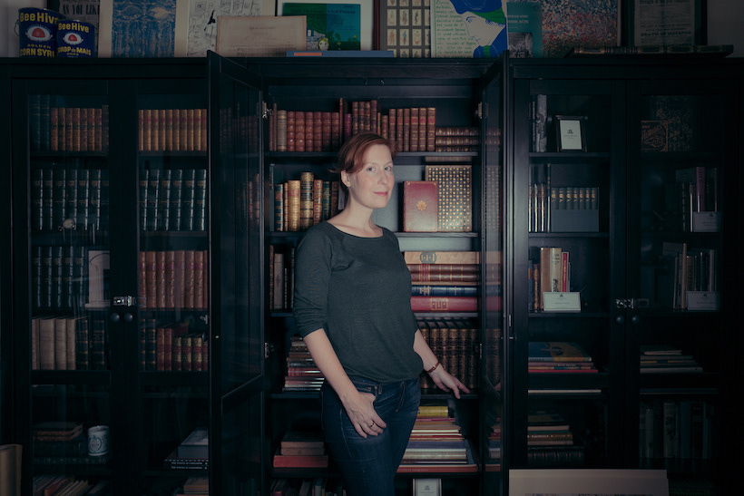 Heather O'Donnell at Honey and wax books, Gowanus, Brooklyn, 2017