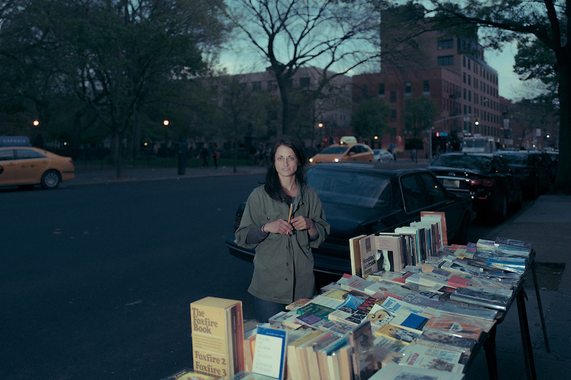 Jennifer Fischer, Street Bookseller, St. Marks Place, East Village, Manhattan, 2017