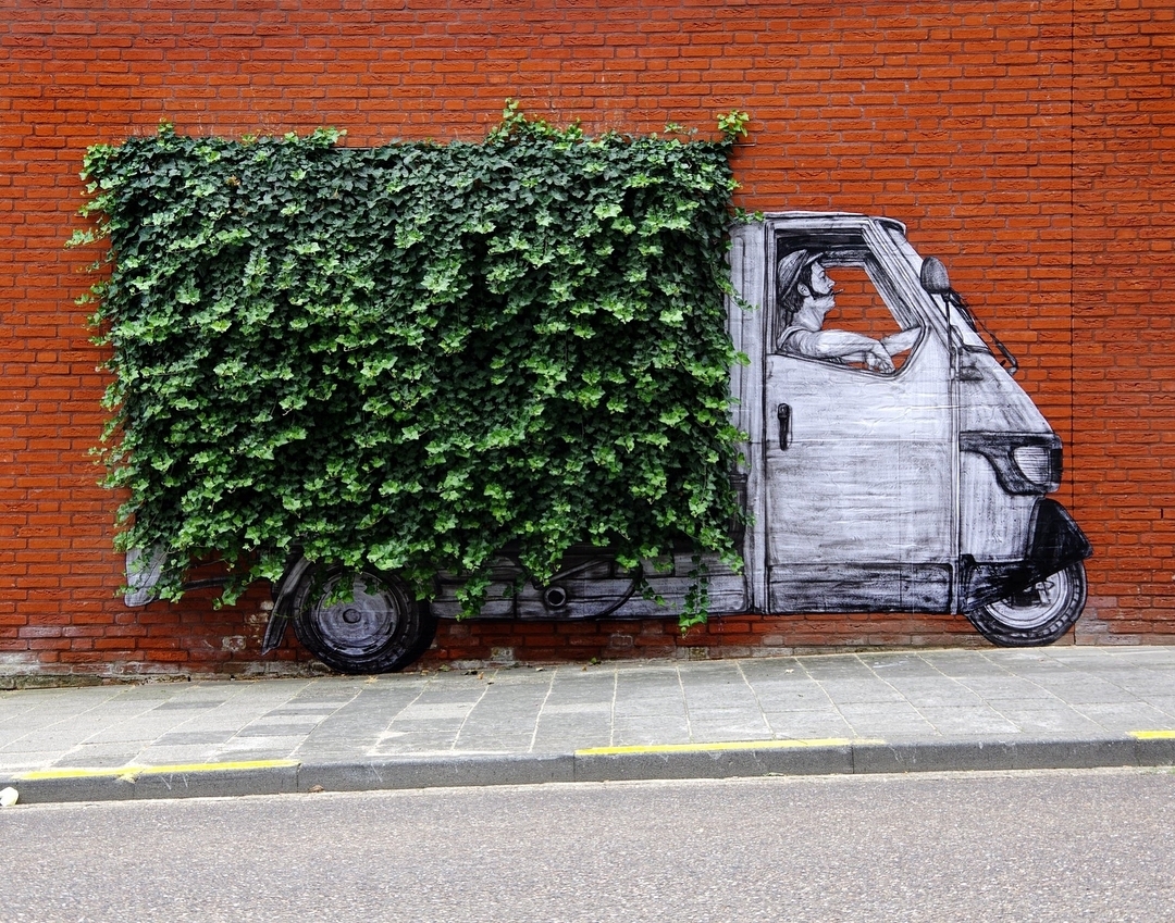 "Green washing" by Levalet @Heerlen, Netherlands