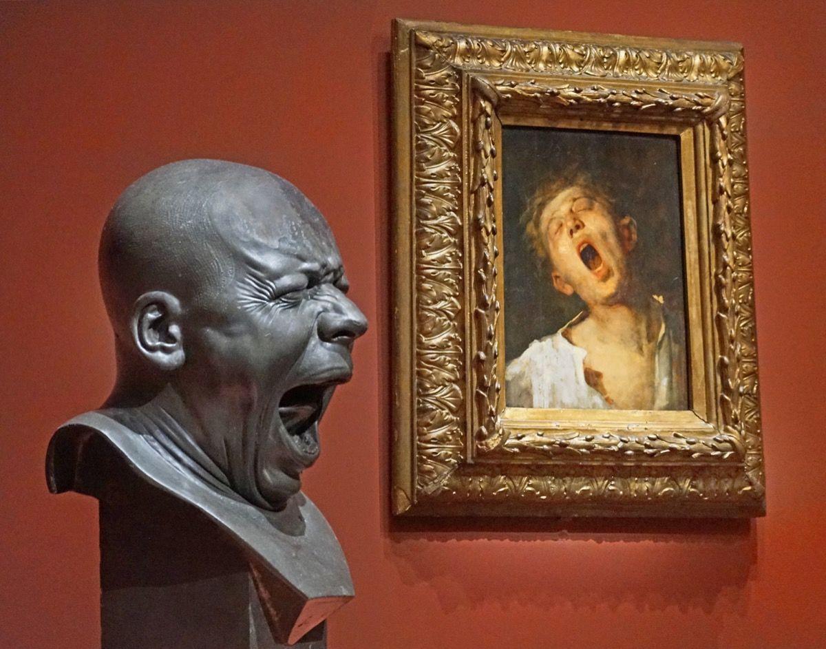 Franz Xaver Messerschmidt, Man Yawning, 1771–81. Photo by Jean-Pierre Dalbéra