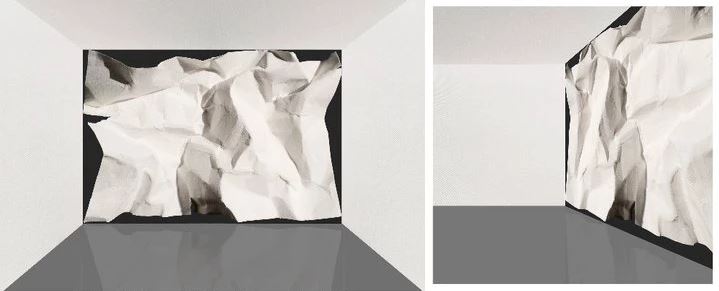 Mikael Christian Strøbek - Crushed Walls, 2011 (photography mounted on glass)