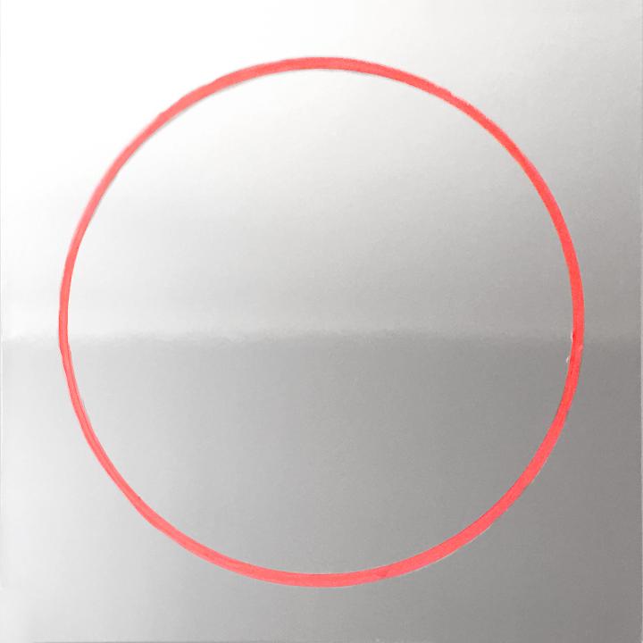 Mikael Christian Strøbek - Steel/Lipstick (Fragiles. Lipstick on metal box), 2015