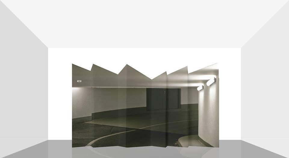 Mikael Christian Strøbek - Underground (Photography mounted on ply-wood folding screen), 2015