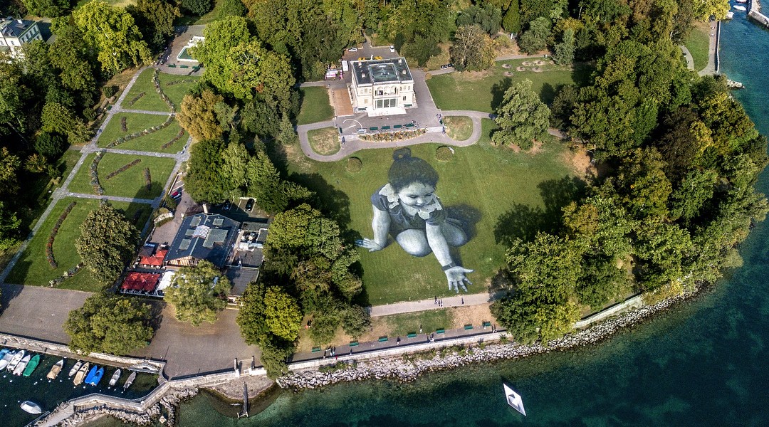 Saype @ Geneva, Switzerland