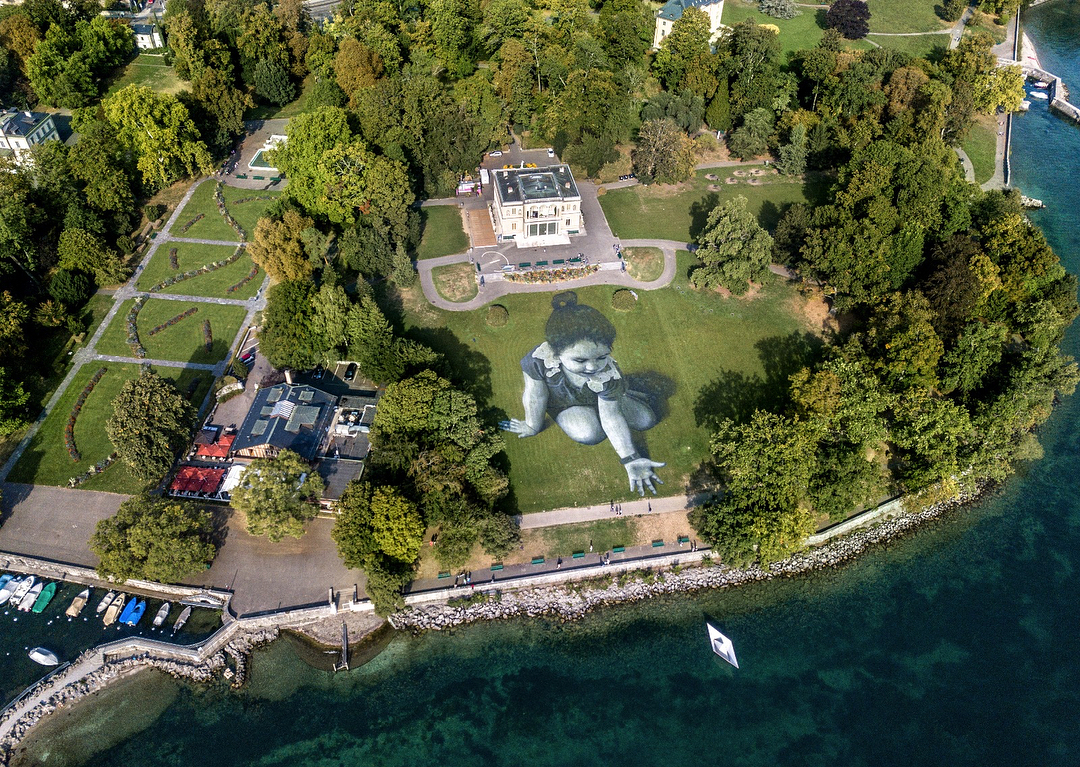 Saype @ Geneva, Switzerland