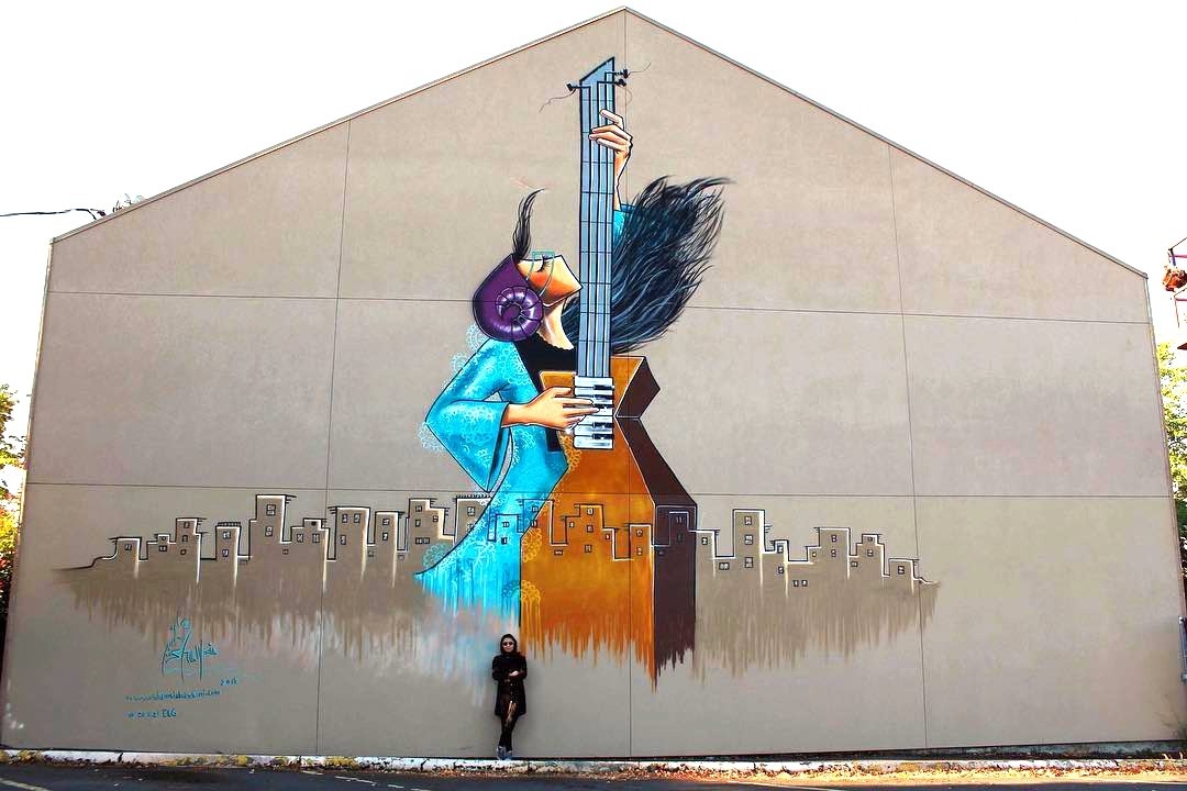 Shamsia Hassani @ Eugene, Oregon, USA