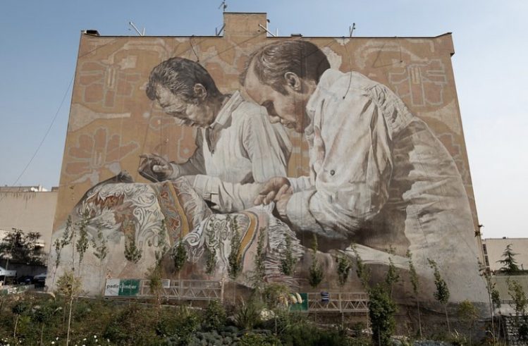 Fintan Magee & Guido Van Helten @Tehran, Iran