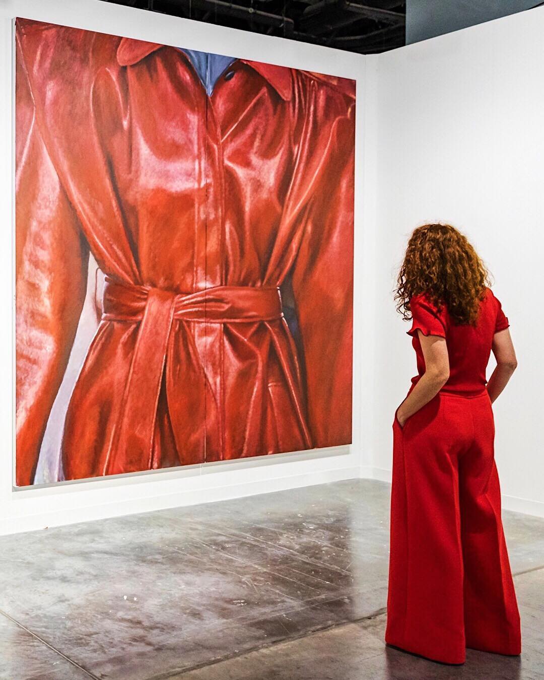 "Zone" (oil on linen) 2018 by Issy Wood in Art Basel Miami