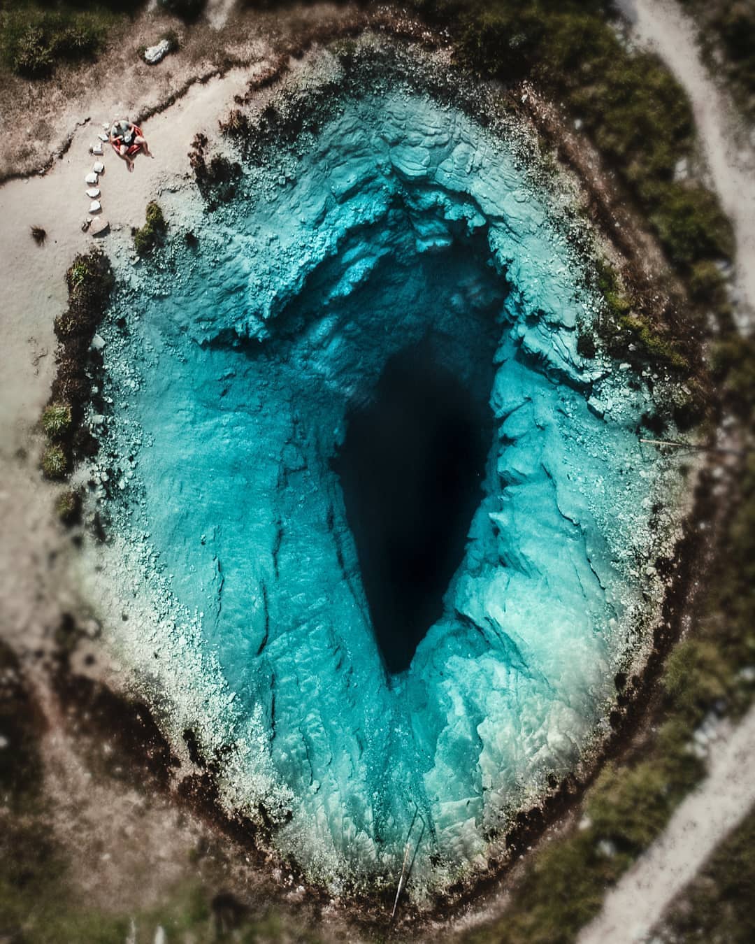 Blue hole, in Croazia