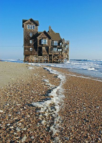 Casa abbandonata a Rodanthe sul mare