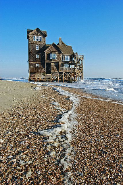 Casa abbandonata a Rodanthe sul mare