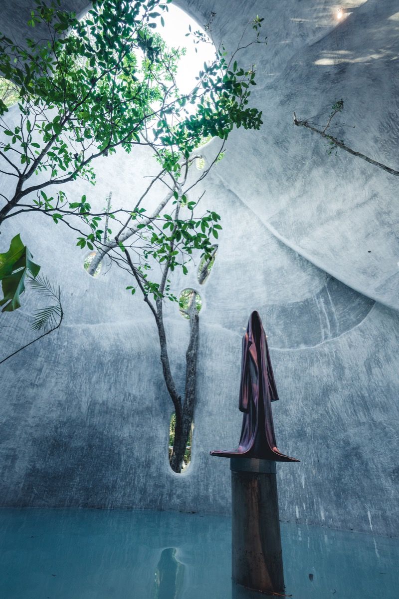 Image of Azulik Uh May in Tulum, Mexico. Courtesy of Enchanting Transformation