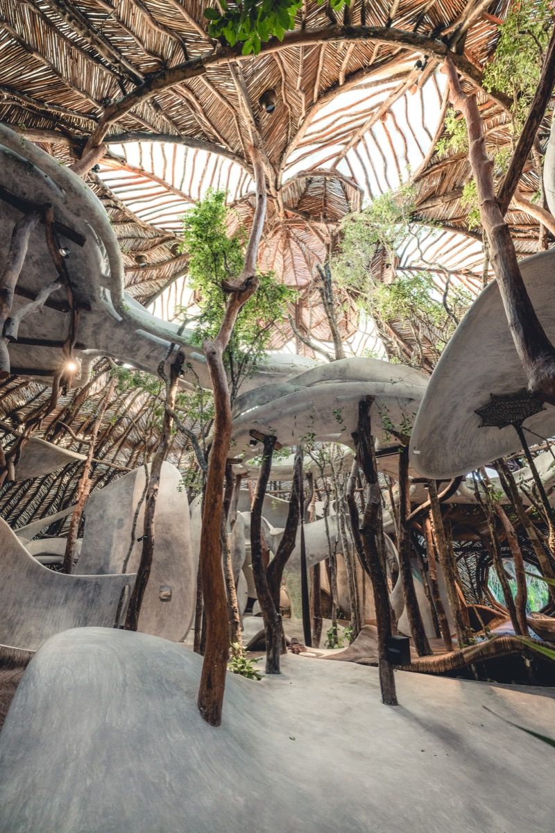 Image of Azulik Uh May in Tulum, Mexico. Courtesy of Enchanting Transformation