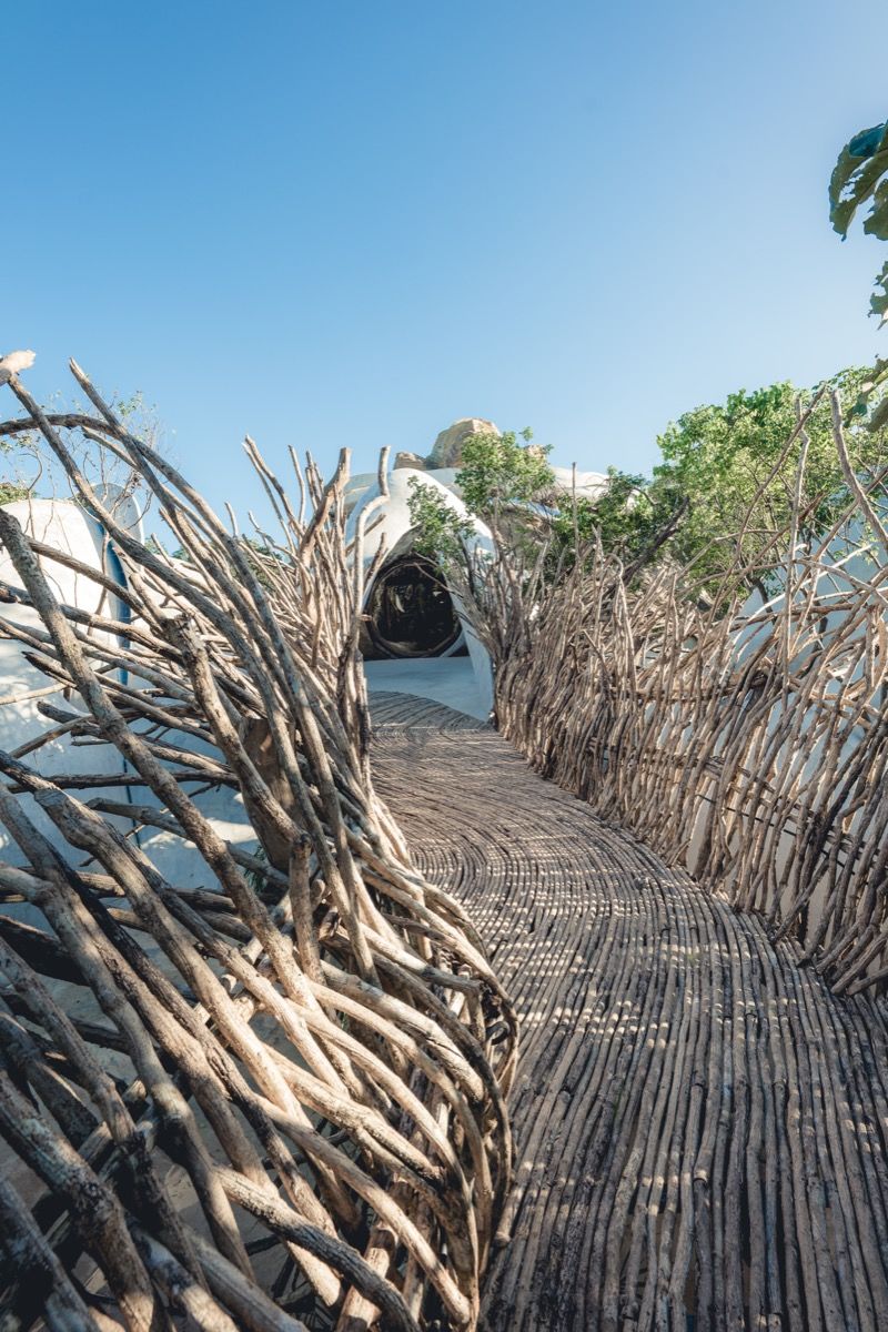 Image of Azulik Uh May in Tulum, Mexico. Courtesy of Enchanting Transformation