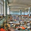 Libreria abbandonata in Russia