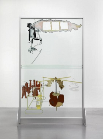 Marcel Duchamp (reconstruction by Richard Hamilton), “The Bride Stripped Bare by Her Bachelors, Even (La mariée mise à nu par ses célibataires, même),” known as “The Large Glass” (1915) (reconstructed in 1965–66 and 1985)