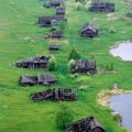 Villaggio abbandonato in Russia. Karelia, 2009