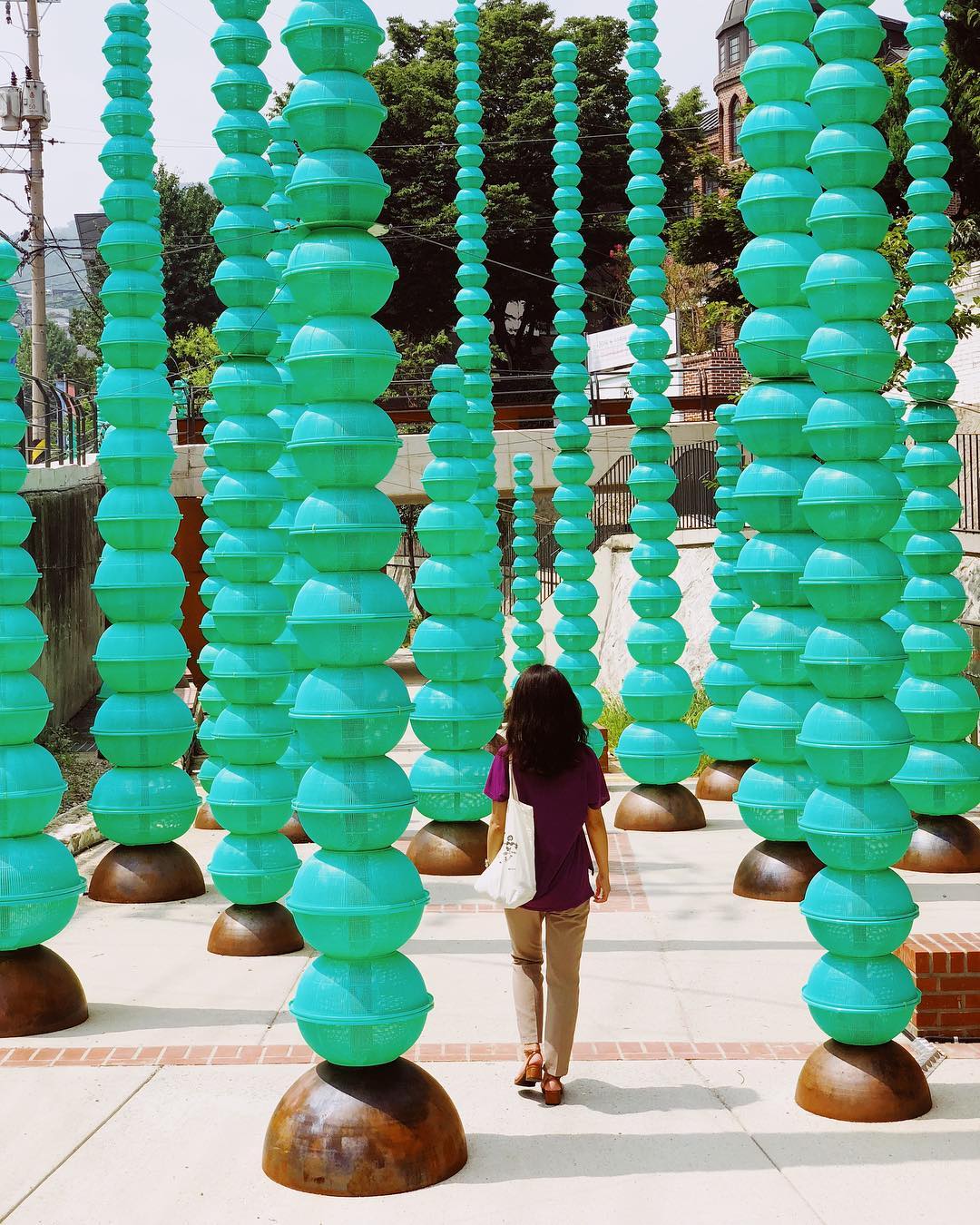 Choi Jeong Hwa’s “Plastic Forest” in Seongbuk-dong