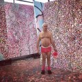 Damien Hirst in his studio