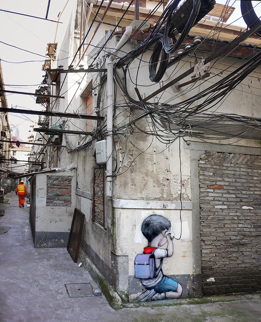 "Social Media" by Seth Globepainter @Shanghai, China