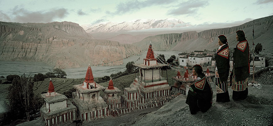 Villaggio Angge, Mustang, Nepal. Fotografia di Jimmy Nelson
