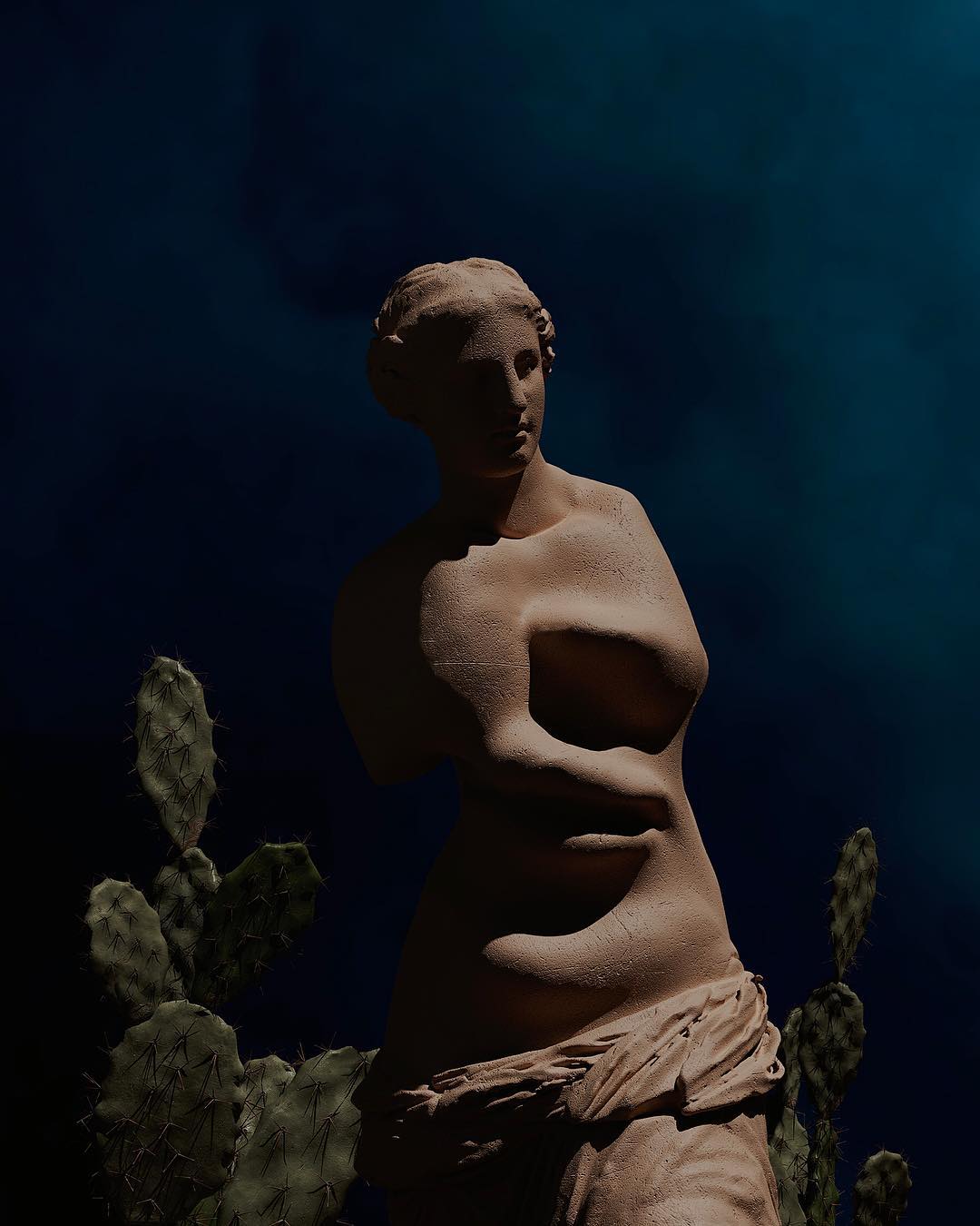 The Hallucinogenic Cacti (inspired by Dali). 3D sculpted by Arturo Rodriguez