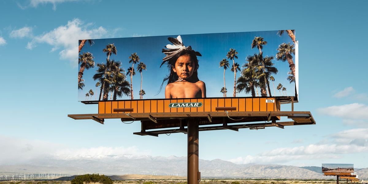 Cara Romero, Jackrabbit, Cottontail & Spirits of the Desert, 2019. Photo by Lance Gerber. Courtesy of Desert X