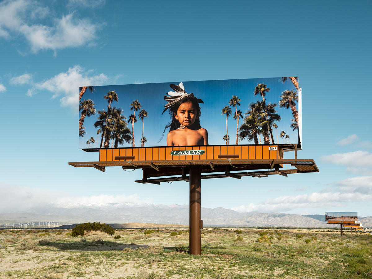 Cara Romero, Jackrabbit, Cottontail & Spirits of the Desert, 2019. Photo by Lance Gerber. Courtesy of Desert X