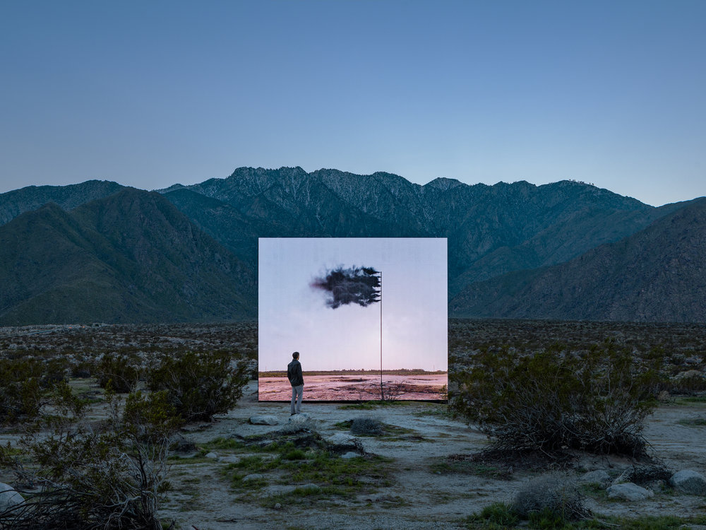 John Gerrard, Western Flag, 2019. Courtesy of Desert X