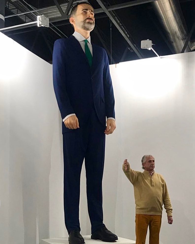 King Felipe VI by Santiago Serra @ ARCOmadrid 2019, Madrid, Spain