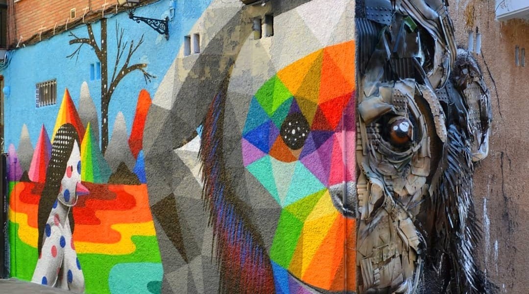 Okudart & Bordalo II @Madrid, Spain