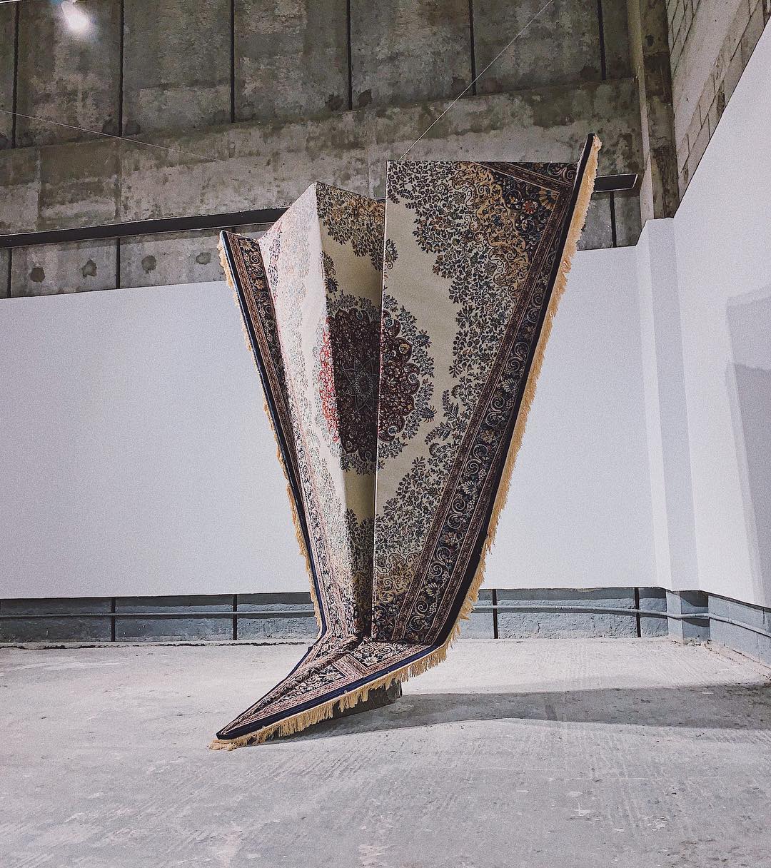 "The Traditionalist" a broken plane by Ali Cha'aban “Iqra’a” is the keyword. The very first word in Islam, that was bestowed on our prophet Muhammed (PBUH) was to read. The ideation of reading transcends its physical attribute and becomes the profound idea of “critical thinking.” Part of "Al Obour” exhibition for 21,39 by the Saudi Art Council