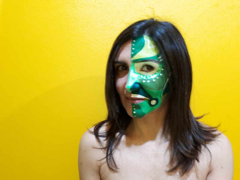 Bozza della performance "Le maschere non fanno paura" di Barbara Picci