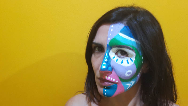 Bozza della performance "Le maschere non fanno paura" di Barbara Picci