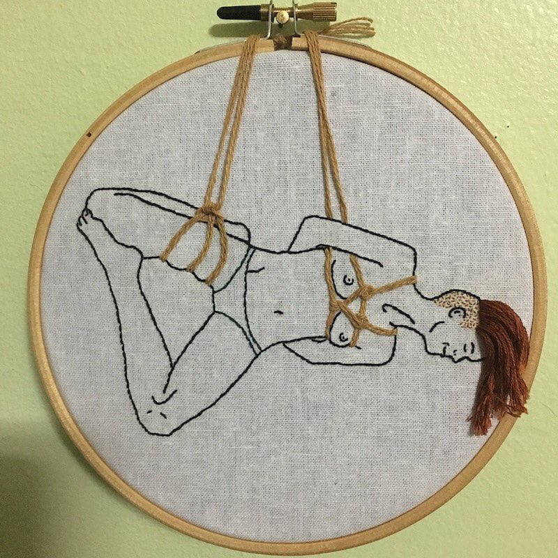 By Adrian Cronos for the group show FEMME, curated by Dasha Matsuura of SPOKE ART and opening at Juxtapoz Projects / Mana Contemporary, Jersey City From 1 until 29 March 2019